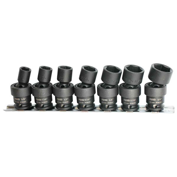 1/2 in. Drive SAE Impact Swivel Socket Set, 7 Pc. 1/2 in. Drive SAE Impact Swivel Socket Set, 7 Pc.
